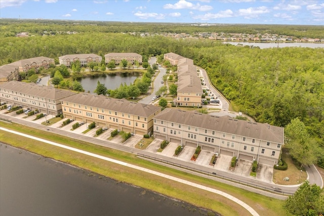 10866 Sunset Ridge Ln, Orlando, FL 32832 - aerial view with a water view and a forest view