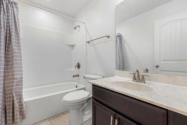 10866 Sunset Ridge Ln, Orlando, FL 32832 - full bath with toilet, shower / bath combo, vanity, and tile patterned flooring