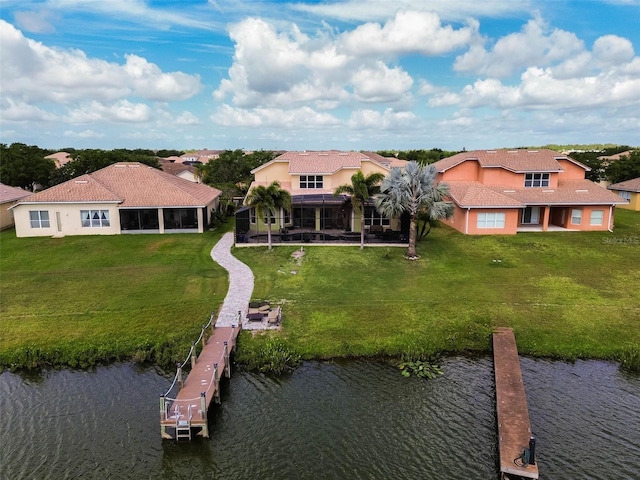 3583 Valleyview Dr, Kissimmee, FL 34746 - aerial view with a residential view and a water view
