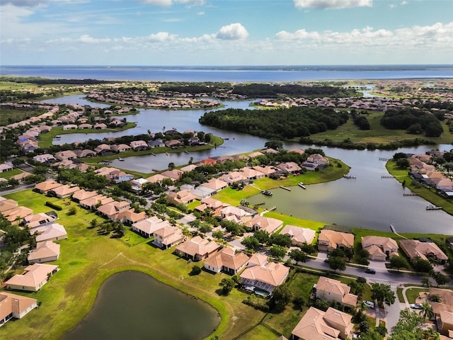 3583 Valleyview Dr, Kissimmee, FL 34746 - birds eye view of property with a water view and a residential view