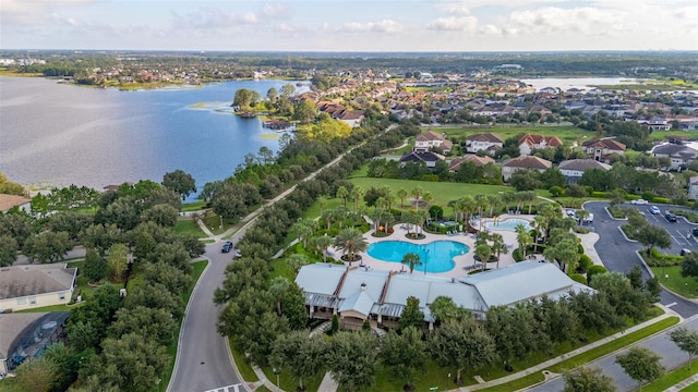 7837 Bostonian Dr, Winter Garden, FL 34787 - bird's eye view featuring a water view