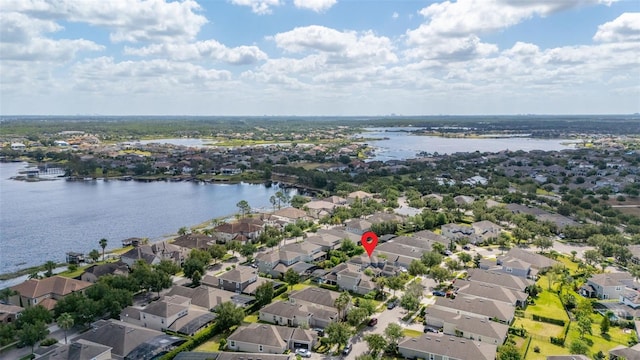 7837 Bostonian Dr, Winter Garden, FL 34787 - drone / aerial view featuring a water view and a residential view