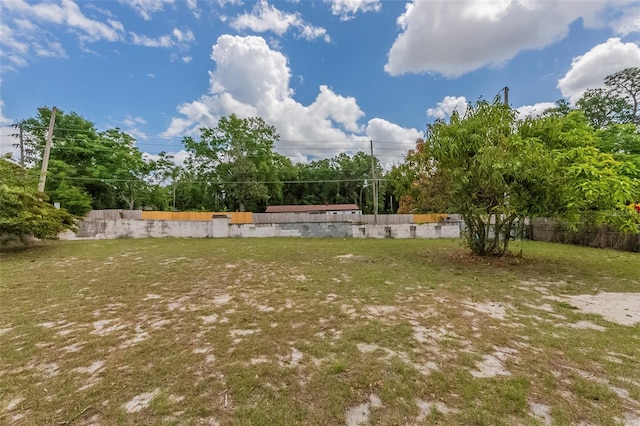 view of yard