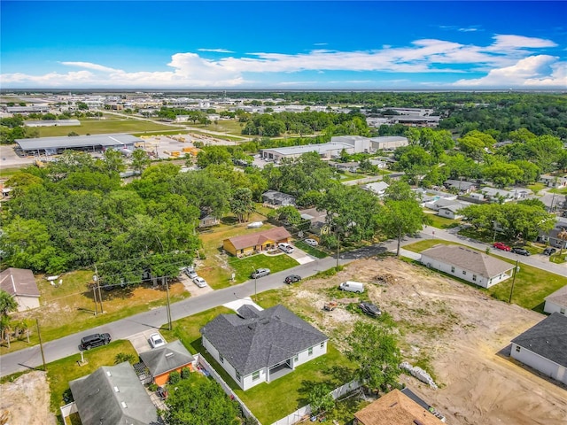 drone / aerial view with a residential view