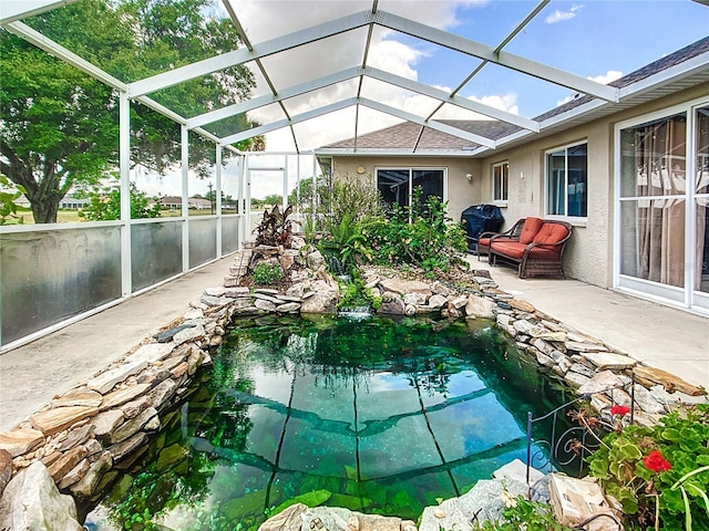 5060 NW 26th St, Ocala, FL 34482 - outdoor pool featuring a patio and a lanai