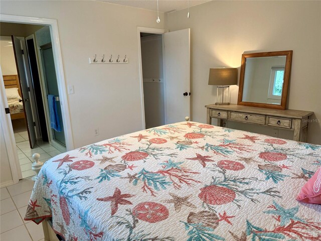 3652 Oak Grove Dr, Sarasota, FL 34243 - bedroom with light tile patterned floors
