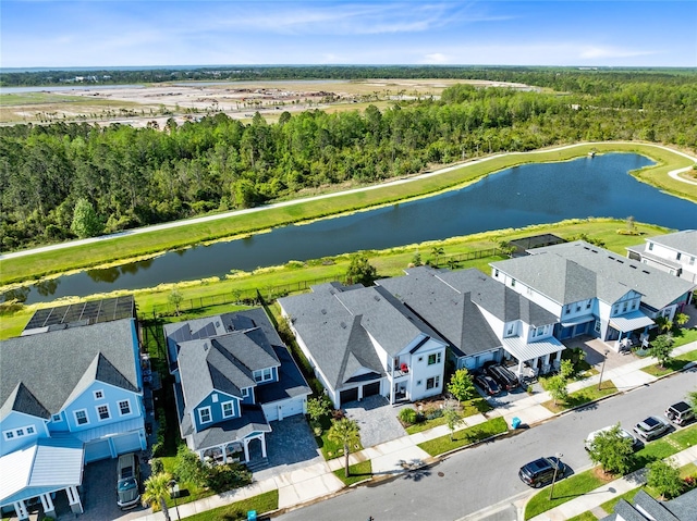 14749 Walcott Ave, Orlando, FL 32827 - bird's eye view with a residential view and a water view