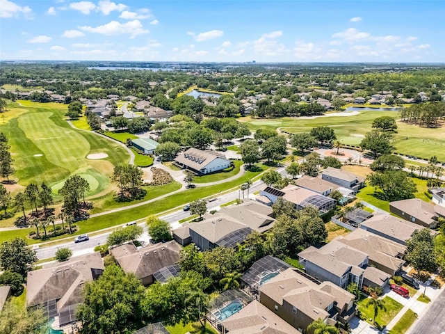 10033 Hart Branch Cir, Orlando, FL 32832 - aerial view of residential area with a golf club and a nearby body of water