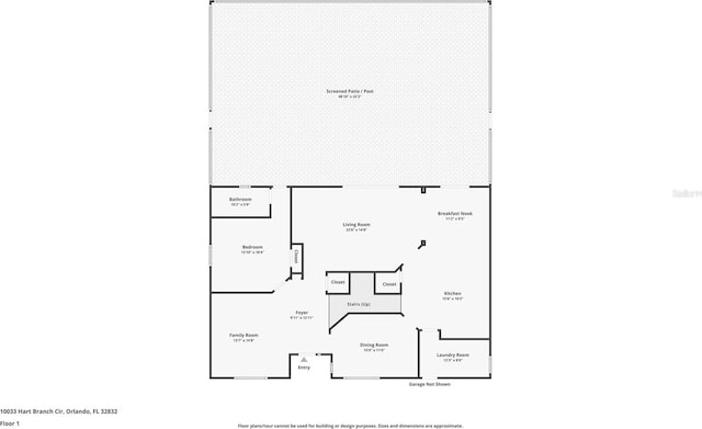 10033 Hart Branch Cir, Orlando, FL 32832 - floor plan / room layout