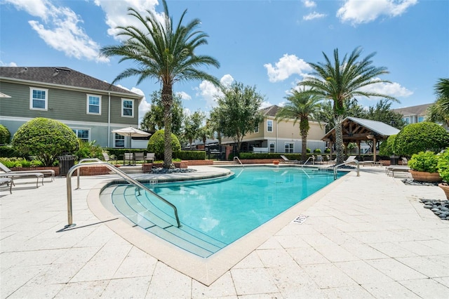 861 Taramundi Dr, Oviedo, FL 32765 - pool with a patio area and a gazebo