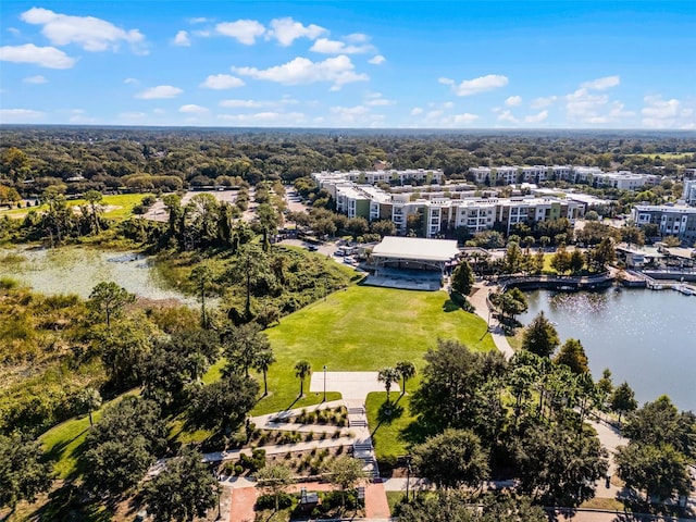 861 Taramundi Dr, Oviedo, FL 32765 - drone / aerial view featuring a water view