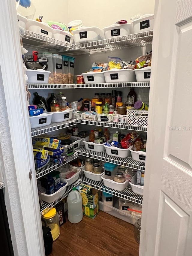 view of pantry