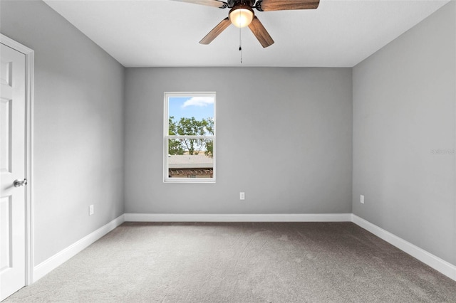 3 Orange Blossom Dr, Eustis, FL 32726 - carpeted empty room with baseboards and a ceiling fan