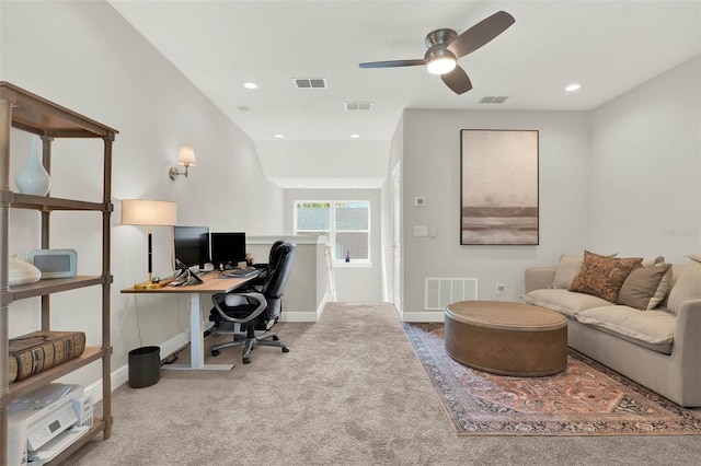 1821 Simonton Ave, Orlando, FL 32806 - home office with carpet and visible vents