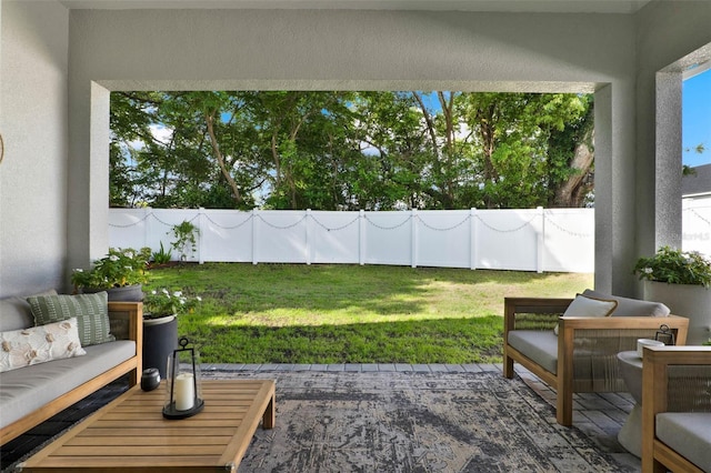 1821 Simonton Ave, Orlando, FL 32806 - view of yard with a fenced backyard and a patio