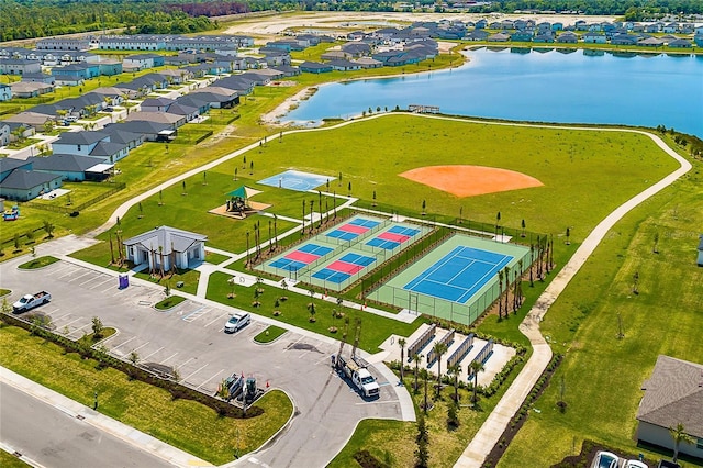 4094 San Clemente Ct, North Fort Myers, FL 33917 - bird's eye view featuring a water view