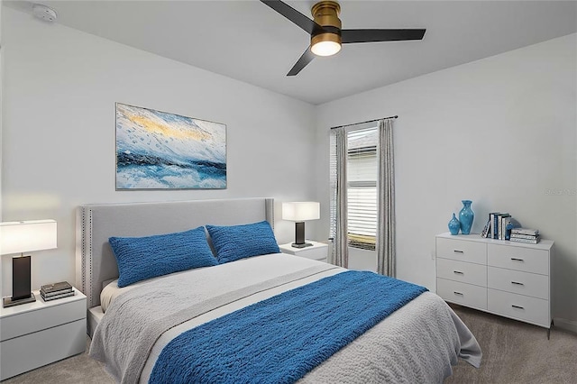 4094 San Clemente Ct, North Fort Myers, FL 33917 - bedroom featuring carpet floors and a ceiling fan