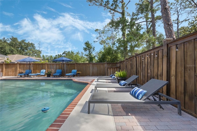 3015 Dawley Ave, Orlando, FL 32806 - view of swimming pool with a patio area and a fenced backyard