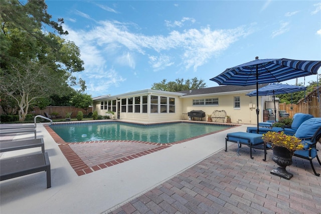 3015 Dawley Ave, Orlando, FL 32806 - view of pool featuring a patio area and grilling area