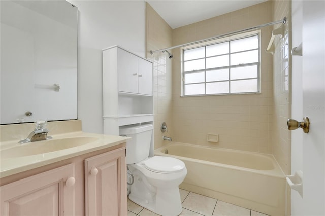 1517 Abberton Dr, Orlando, FL 32837 - full bath with tile patterned flooring, vanity, shower / tub combination, and toilet