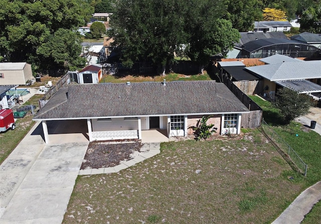 birds eye view of property