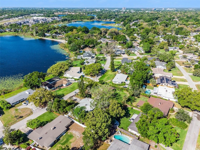 505 Lake Shore Dr, Maitland, FL 32751 - bird's eye view featuring a water view and a residential view
