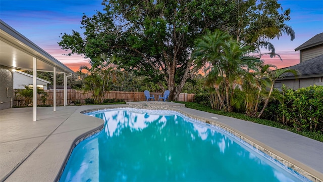 1027 Dees Dr, Oviedo, FL 32765 - view of pool featuring a patio and a fenced backyard