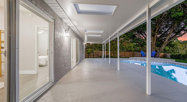 1027 Dees Dr, Oviedo, FL 32765 - view of swimming pool with a patio area and a fenced backyard