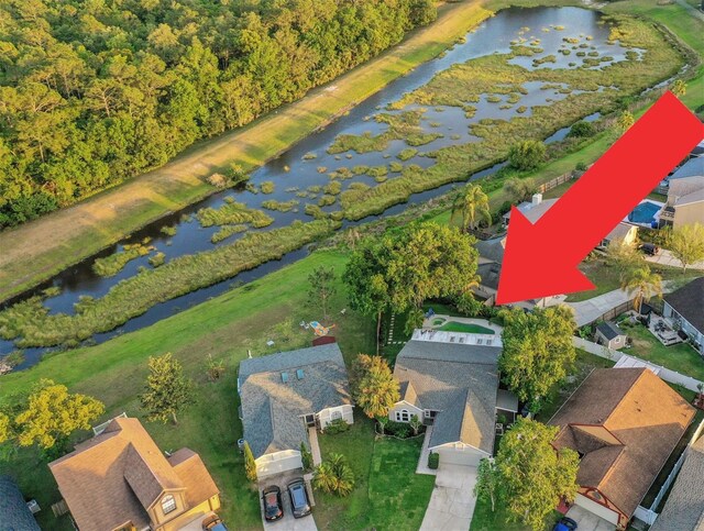 1027 Dees Dr, Oviedo, FL 32765 - bird's eye view of a nearby body of water