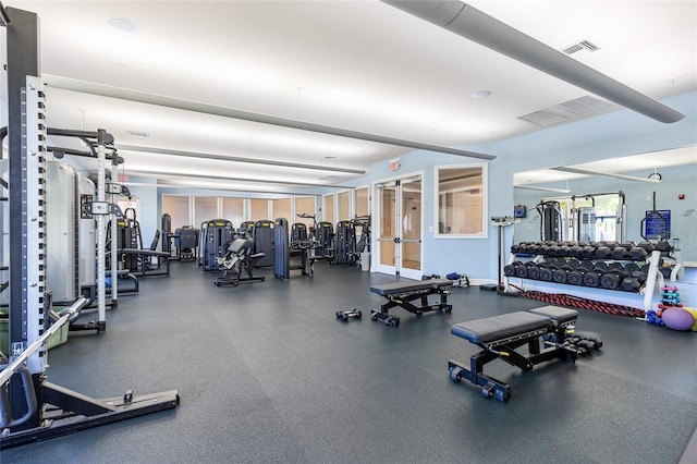 8296 Portofino Dr Unit 405, Davenport, FL 33896 - exercise room with visible vents