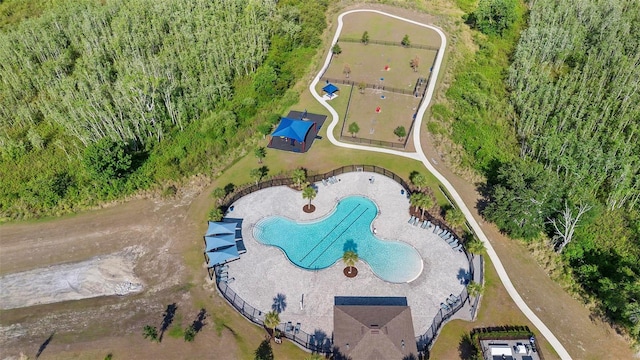 birds eye view of property