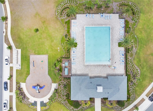 birds eye view of property