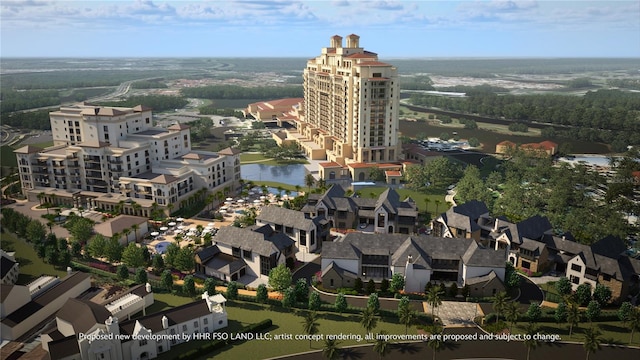 10160 Autumn Mist Ln Unit 601, Golden Oak, FL 32836 - aerial view with a water view