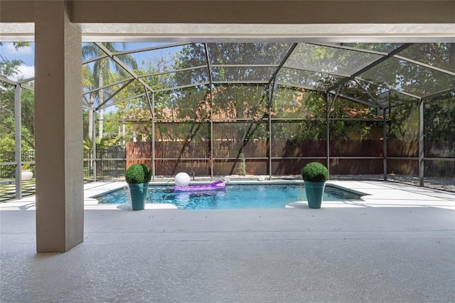 1803 Glenbay Ct, Windermere, FL 34786 - view of pool with a patio, a fenced in pool, a lanai, and fence