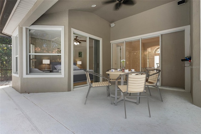 1803 Glenbay Ct, Windermere, FL 34786 - view of patio with a ceiling fan and outdoor dining space