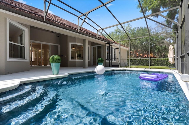1803 Glenbay Ct, Windermere, FL 34786 - outdoor pool featuring a patio area and a lanai