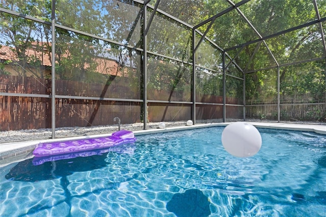 1803 Glenbay Ct, Windermere, FL 34786 - view of swimming pool featuring a fenced backyard, a fenced in pool, and a lanai