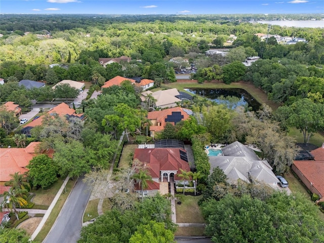 1803 Glenbay Ct, Windermere, FL 34786 - aerial view featuring a residential view, a water view, and a wooded view