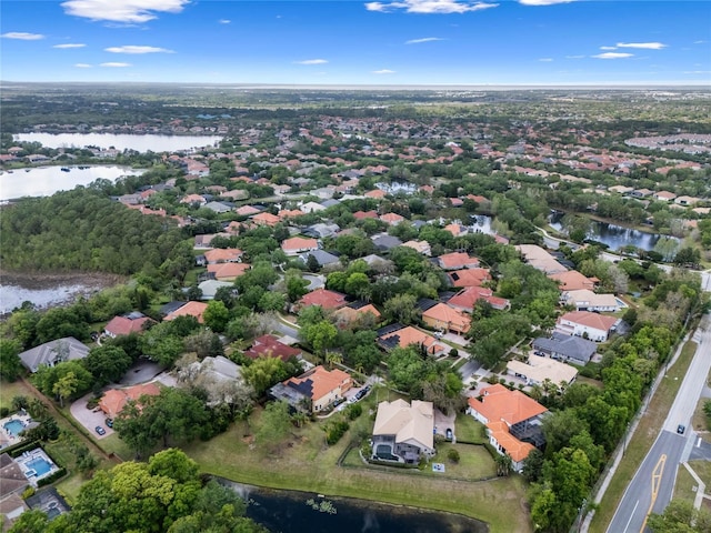 1803 Glenbay Ct, Windermere, FL 34786 - aerial view featuring a water view and a residential view