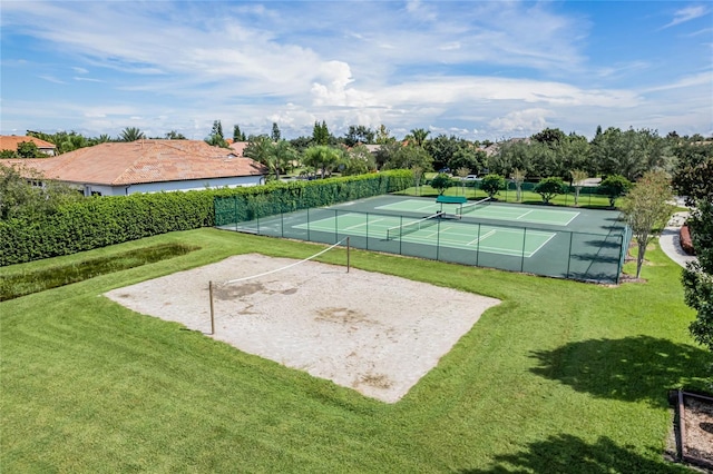 1803 Glenbay Ct, Windermere, FL 34786 - view of sport court with fence and a lawn