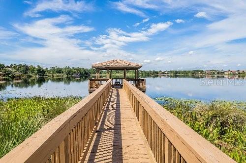 1803 Glenbay Ct, Windermere, FL 34786 - dock area with a water view and a gazebo