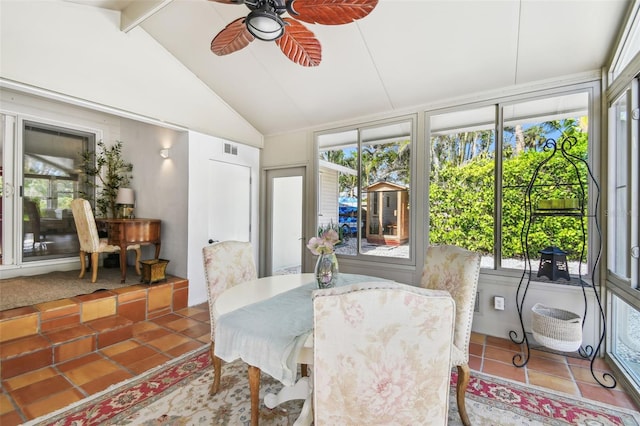 913 Tennessee Ln, Sarasota, FL 34234 - sunroom with tile patterned flooring