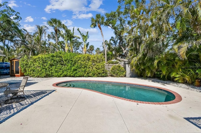 913 Tennessee Ln, Sarasota, FL 34234 - view of swimming pool with a patio area