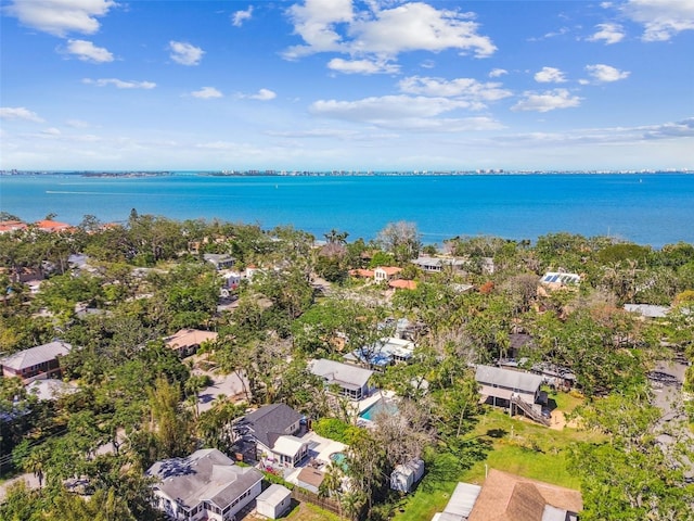 913 Tennessee Ln, Sarasota, FL 34234 - aerial view of residential area featuring a large body of water