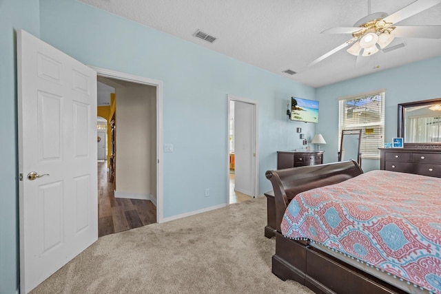 235 Largovista Dr, Oakland, FL 34787 - bedroom with ceiling fan, baseboards, carpet, and visible vents