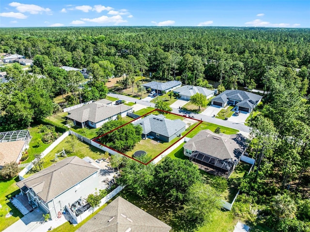37 Lindsay Dr, Palm Coast, FL 32137 - drone / aerial view with a forest view and a residential view