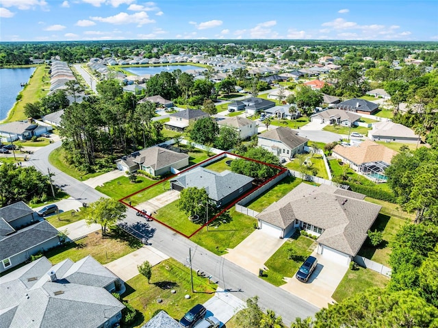 37 Lindsay Dr, Palm Coast, FL 32137 - aerial view featuring a residential view and a water view