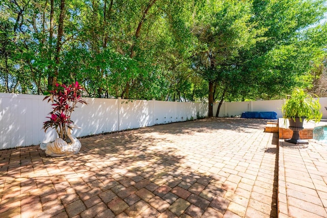 view of patio / terrace with a fenced backyard