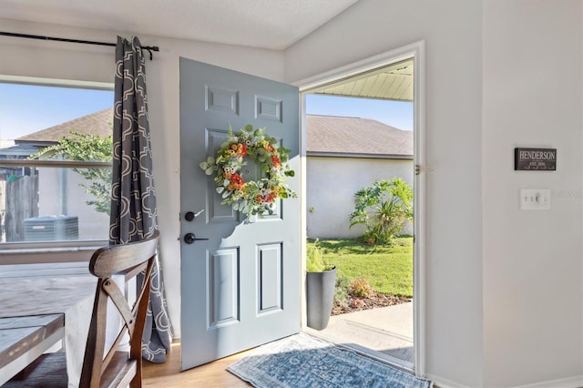 entryway featuring wood finished floors