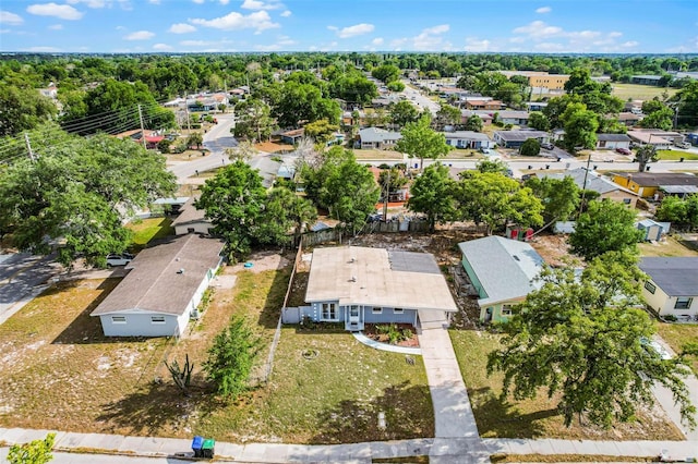 bird's eye view with a residential view